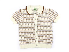FUB ecru pointelle shirt